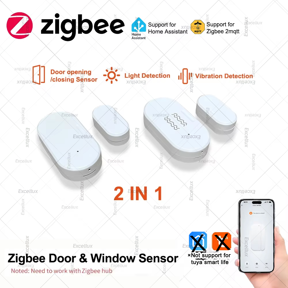 Home Security Alarm - زيجبي 3.0 مستشعر نافذة الباب مع