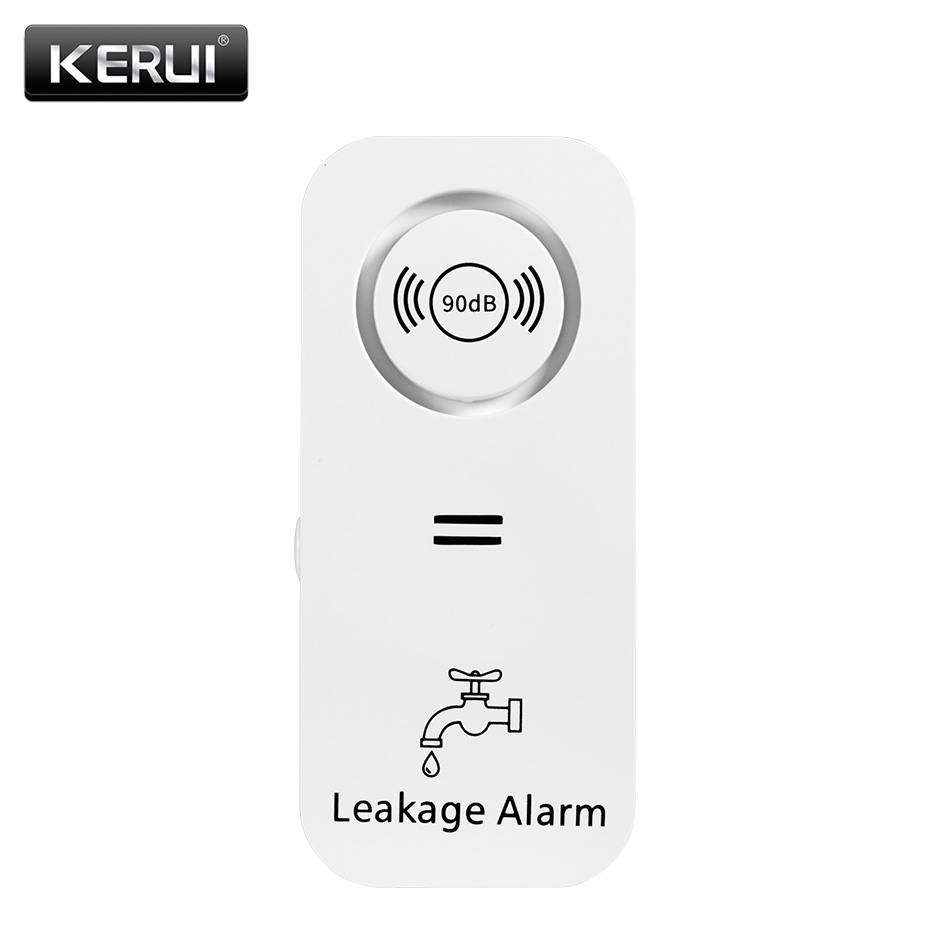 Home Security App - مستشعر المياه اللاسلكي KERUI 90db جهاز