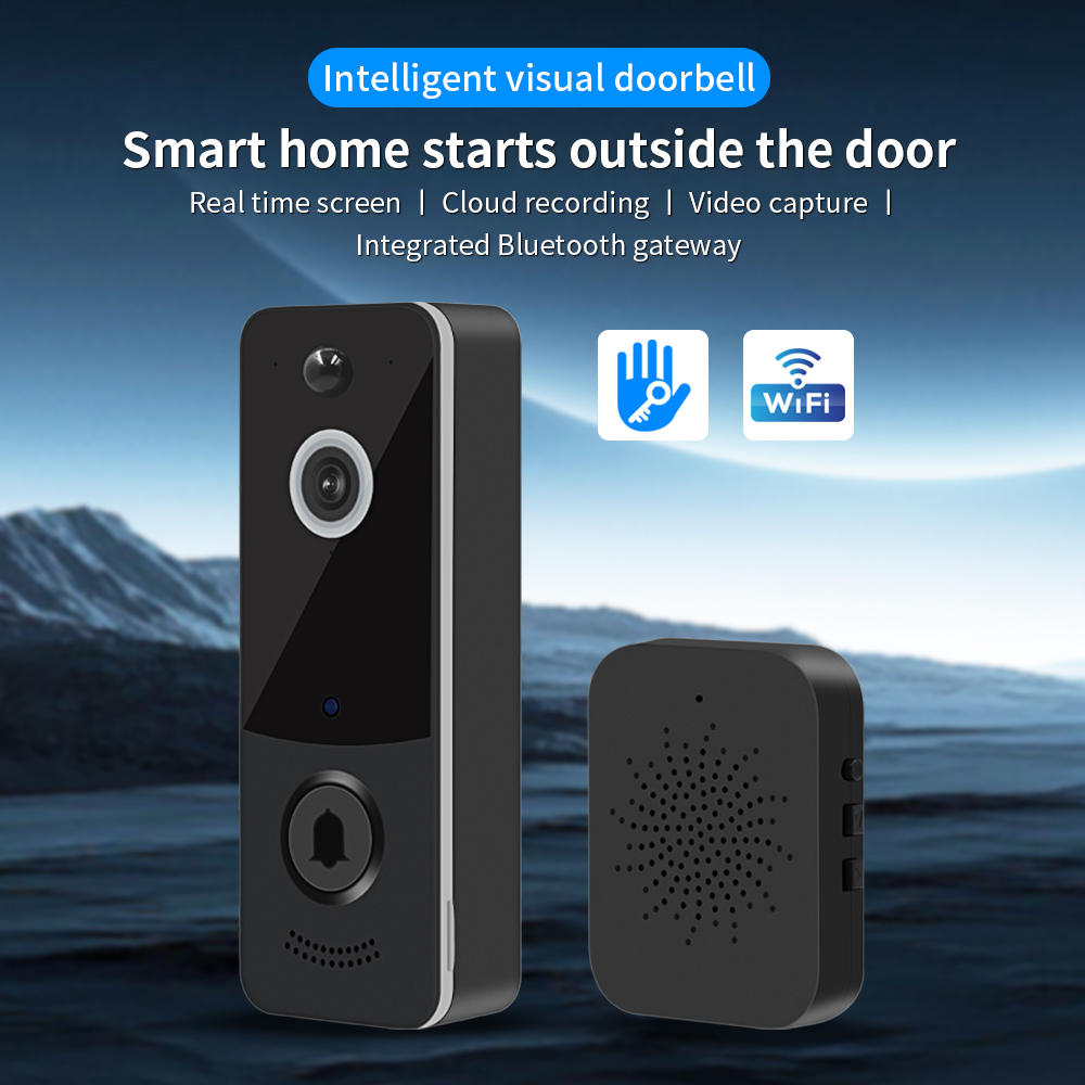 Home Security No Wifi Needed - 1080P WIFI جرس باب يتضمن شاشة