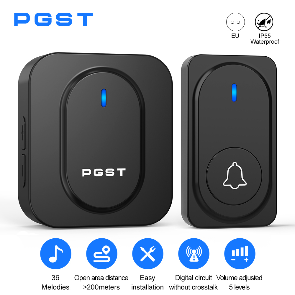 Home Security Bell - جرس باب لاسلكي من PGST مع