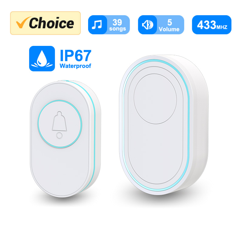 Home Security Bell - لاسلكي المنزل الذكي الجرس ، زر