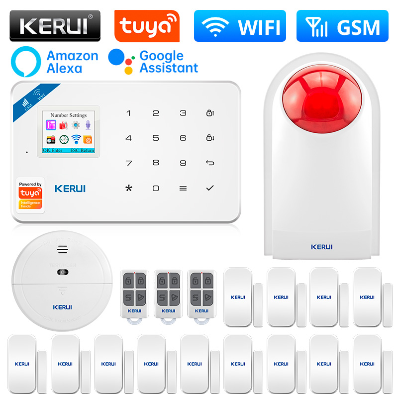 Home Security Siren - KERUI W181 GSM WIFI اتصال نظام