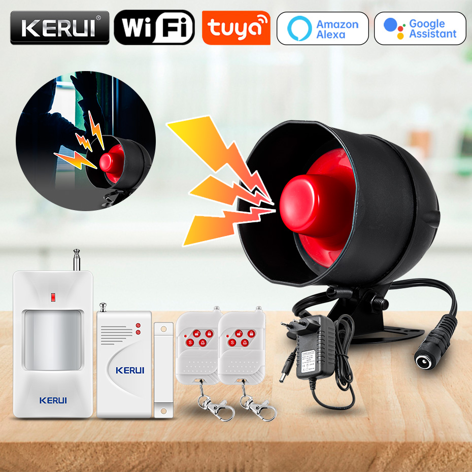Home Security Siren - KERUI Tuya Smart WIFI نظام إنذار