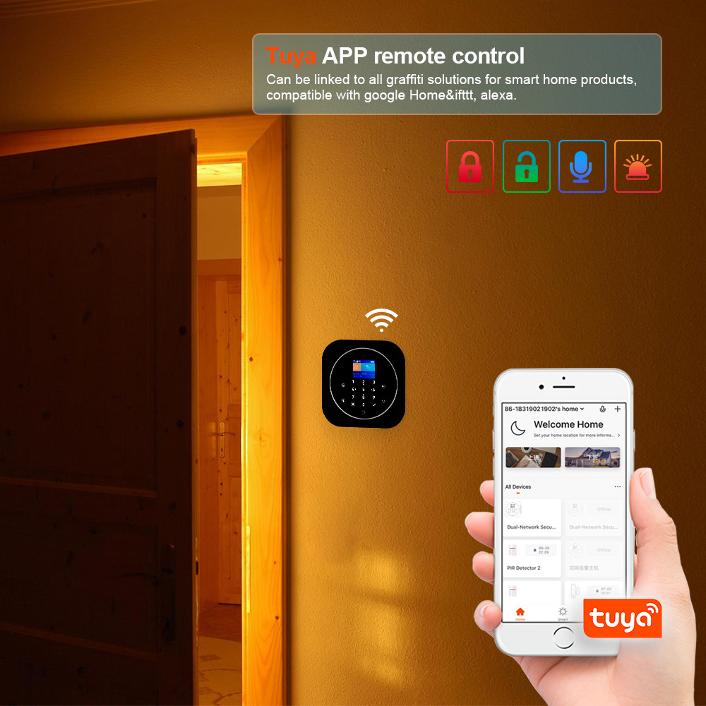 KERUI G12 2G Wifi نظام إنذار م - مراجعة Home Security Siren وسعره