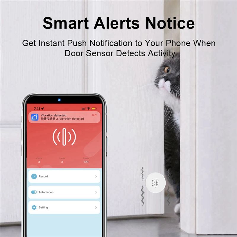 [جديد A09R!] مستشعر اهتزاز ذكي - مراجعة Home Security Alarm وسعره
