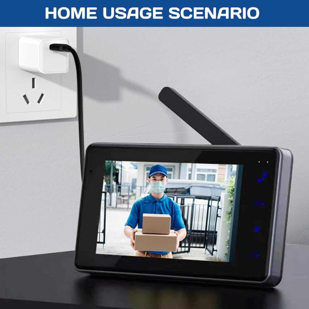 جرس باب ذكي لاسلكي بشاشة IPS ع - مراجعة Home Security No Wifi Needed وسعره