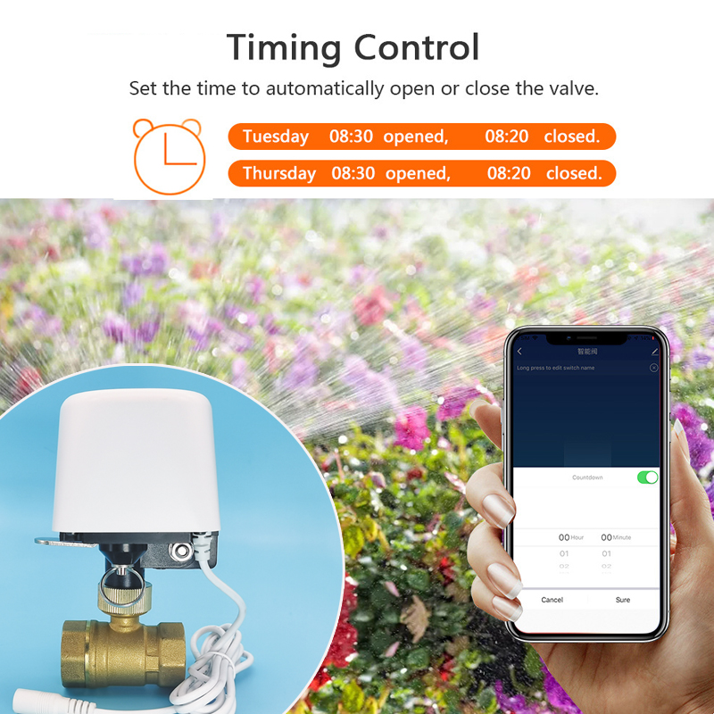 صمام مياه ذكي 1/2 بوصة 3/4 بوص - مراجعة Home Security App وسعره
