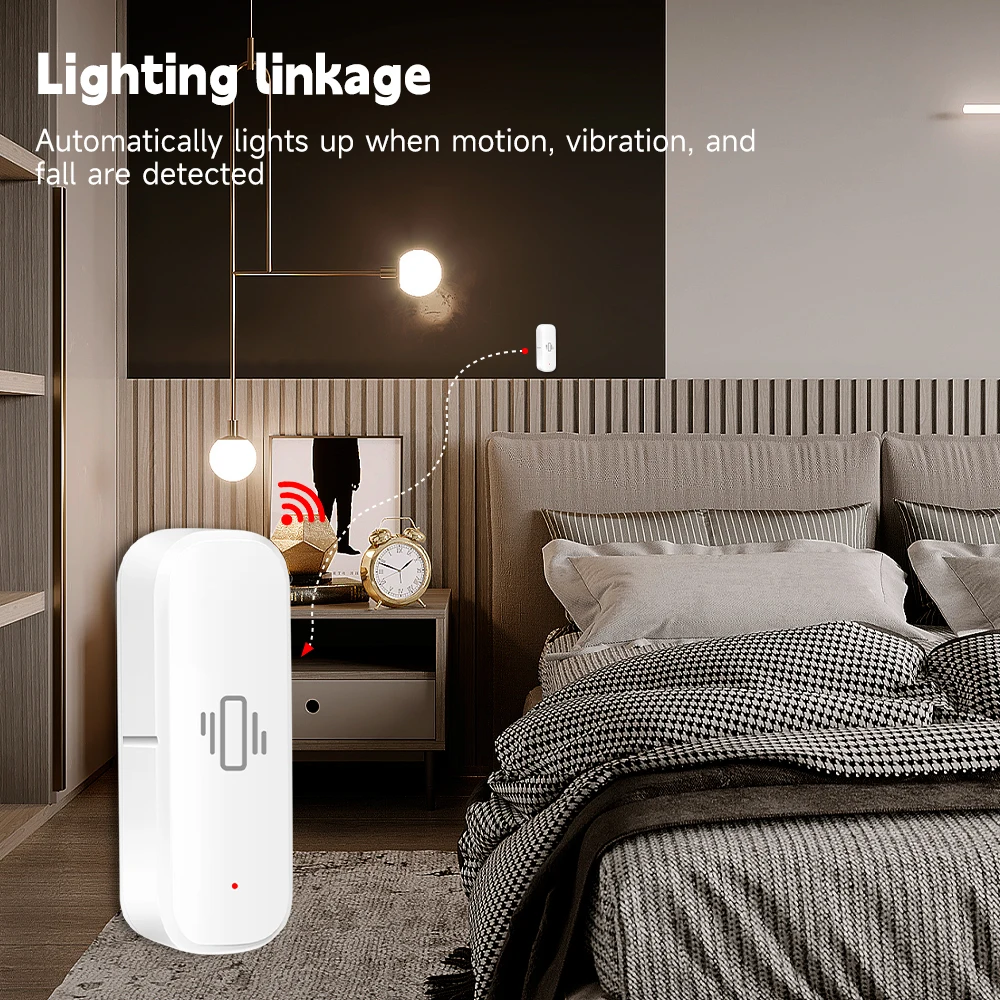 مستشعر اهتزاز ذكي بتقنية واي ف - مراجعة Home Security Alarm وسعره