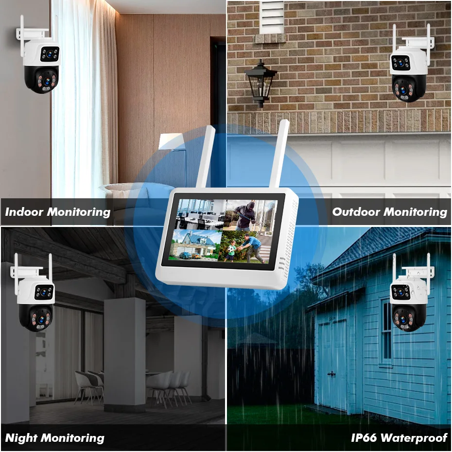 نظام أمان لاسلكي FUERS 8CH مع  - مراجعة Home Security Recorder وسعره