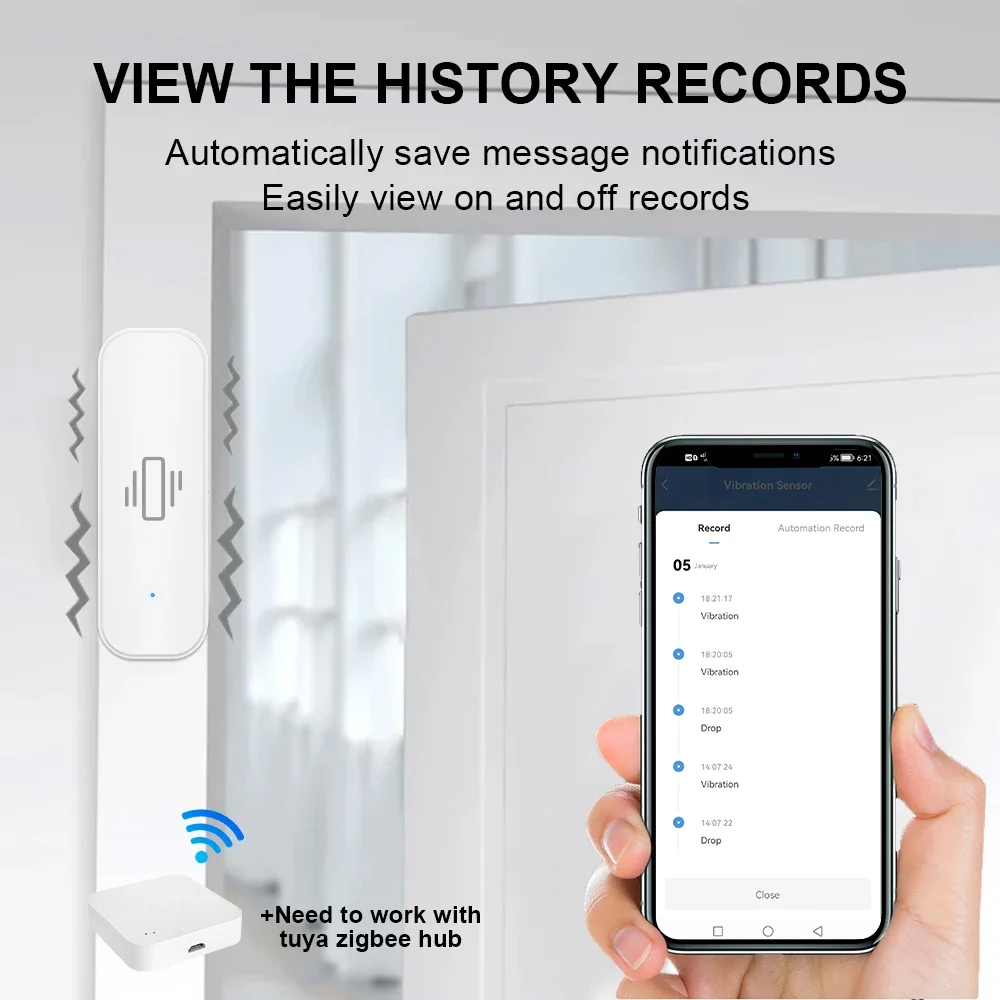 الذكية زيجبي الاهتزاز الاستشعا - مراجعة Home Security Alarm وسعره