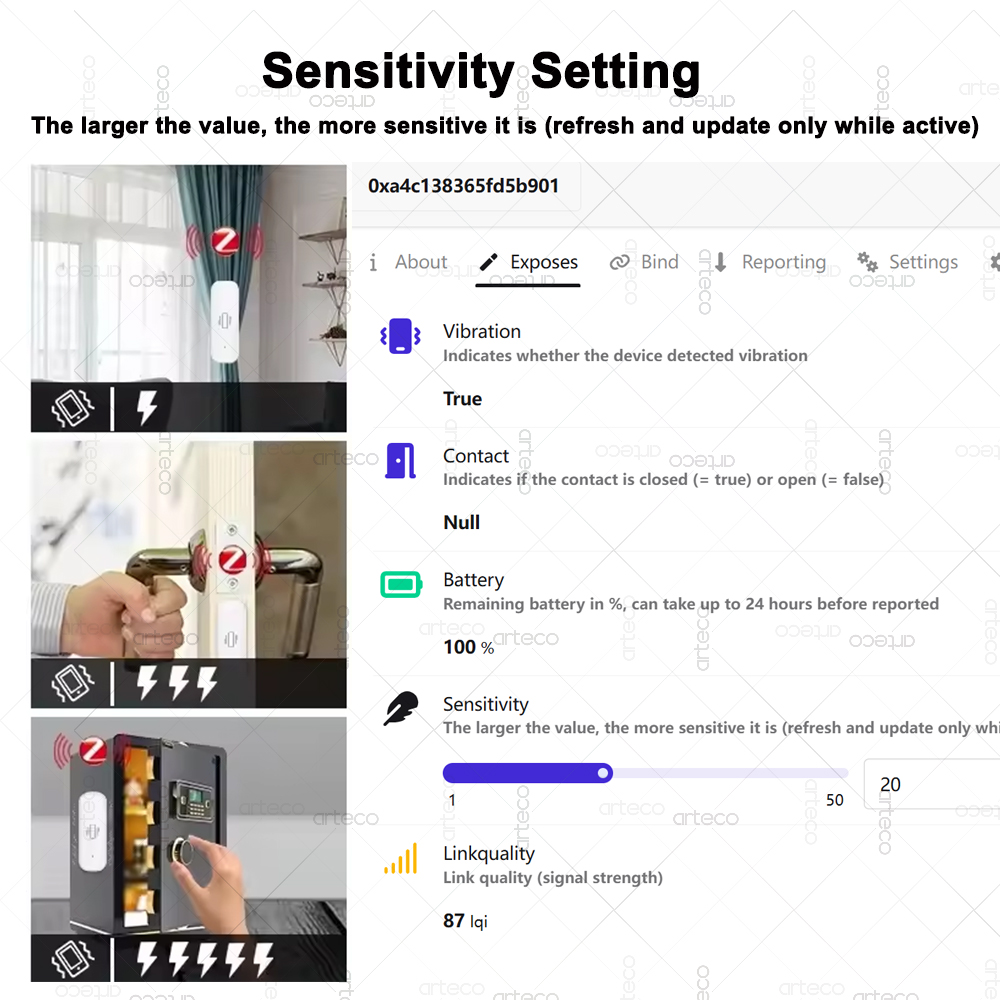 الذكية زيجبي 3.0 مستشعر الاهتز - مراجعة Home Security Alarm وسعره