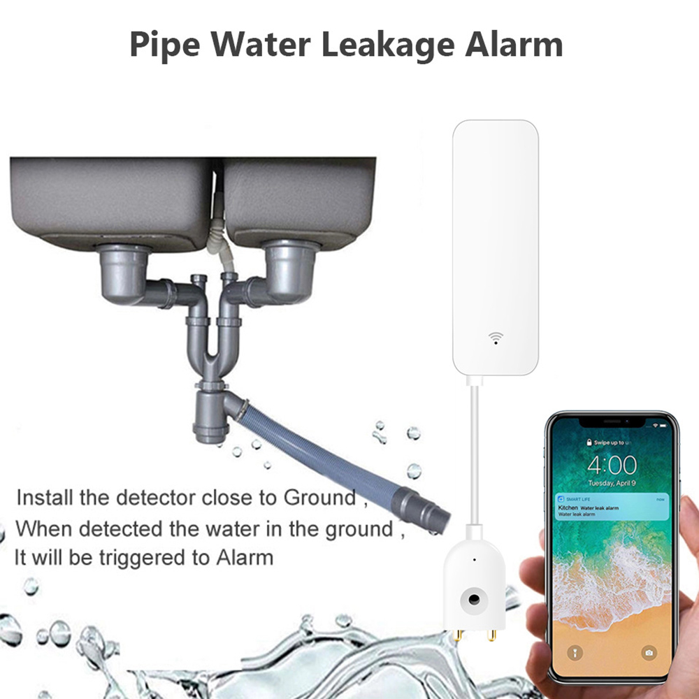 Tuya WiFi مستشعر تسرب المياه،  - مراجعة Home Security App وسعره