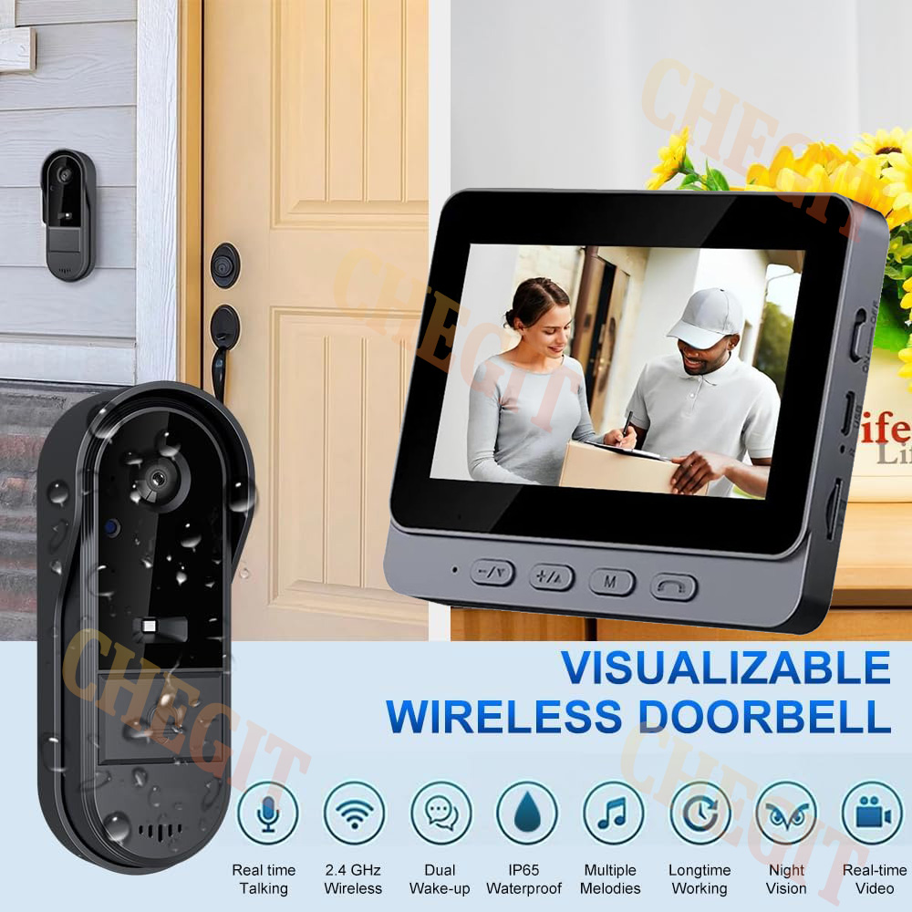 كاميرا جرس الباب اللاسلكية واي - مراجعة Home Security No Wifi Needed وسعره