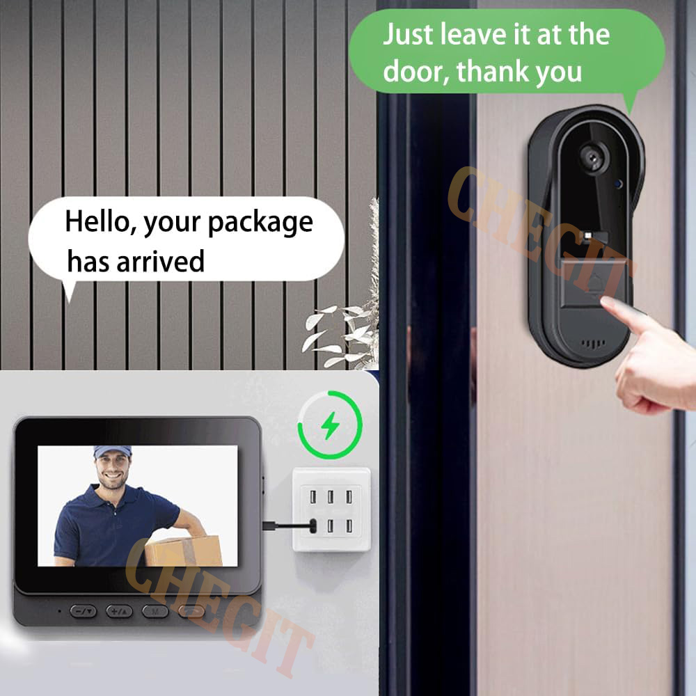 كاميرا جرس الباب اللاسلكية واي - مراجعة Home Security No Wifi Needed وسعره