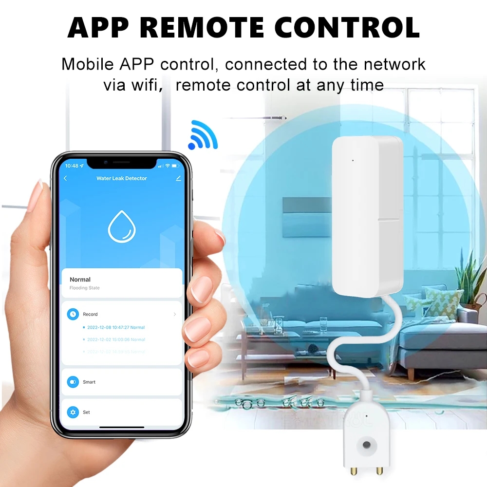 Tuya واي فاي الذكية تسرب الميا - مراجعة Home Security App وسعره