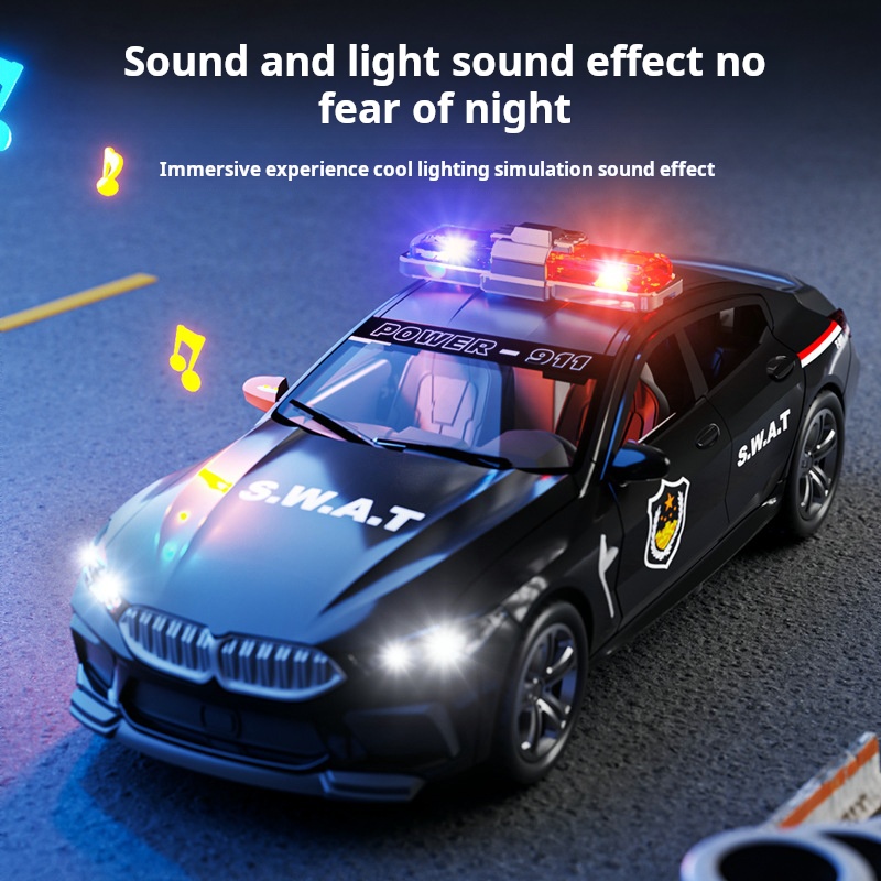نموذج سيارة شرطة BMW M8 بمقياس - مراجعة Home Security Police وسعره