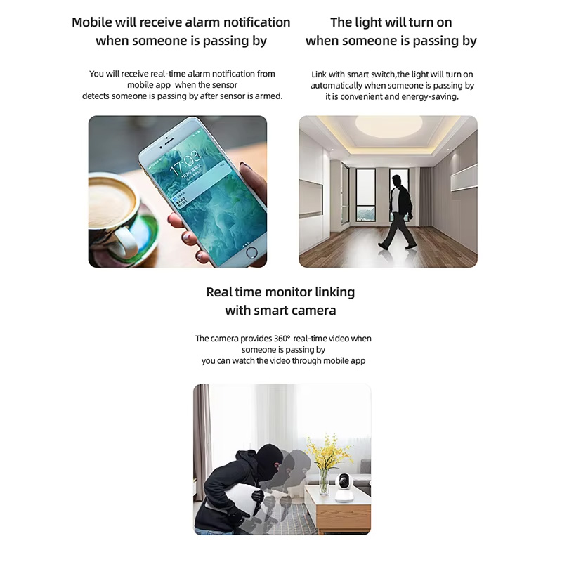 مستشعر حركة ذكي بتقنية PIR وWi - مراجعة Home Security App وسعره