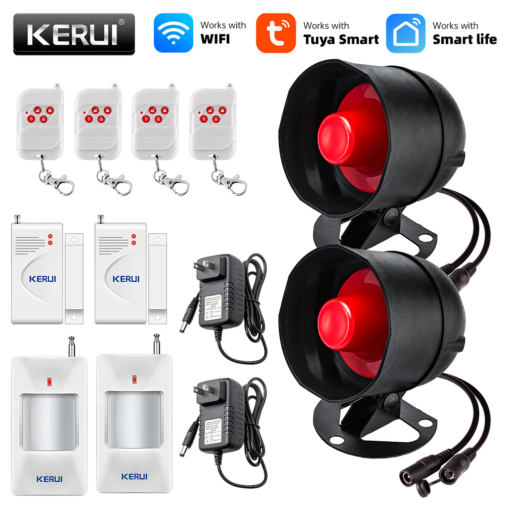 KERUI Tuya Smart WIFI نظام إنذ - مراجعة Home Security Siren وسعره