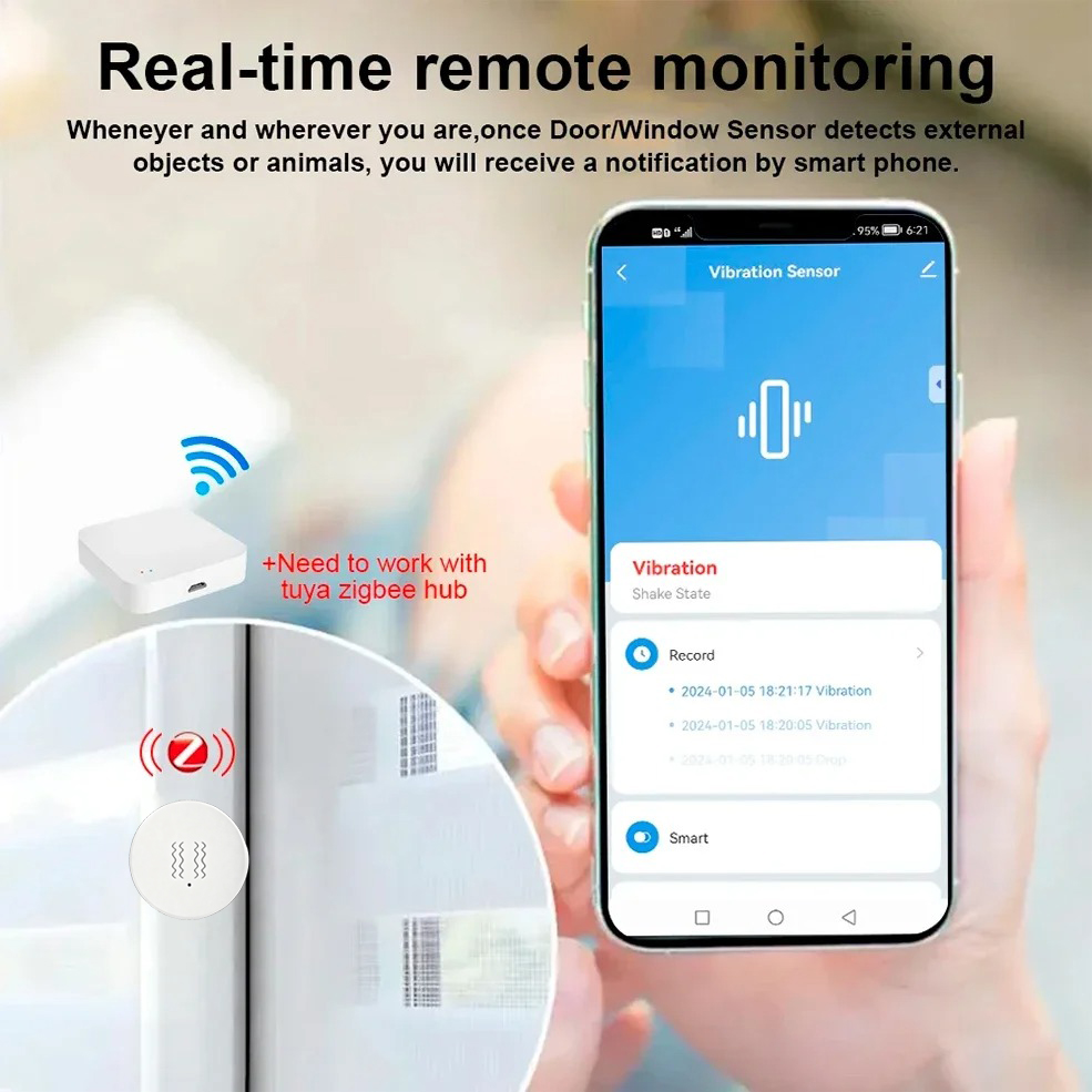جهاز استشعار الاهتزاز والإمالة - مراجعة Home Security Alarm وسعره