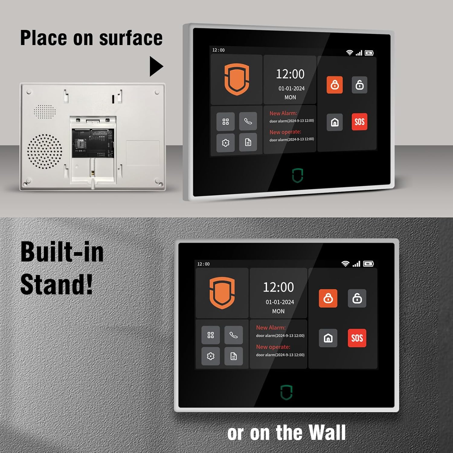 Wolf-Guard 7 بوصة تعمل باللمس  - مراجعة Home Security Siren وسعره