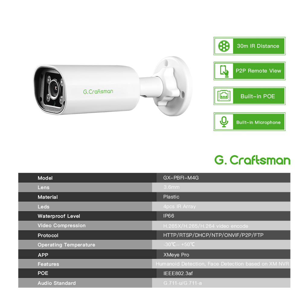 كاميرا IP POE بدقة 4 ميجابكسل، - مراجعة Home Security With Monitoring وسعره