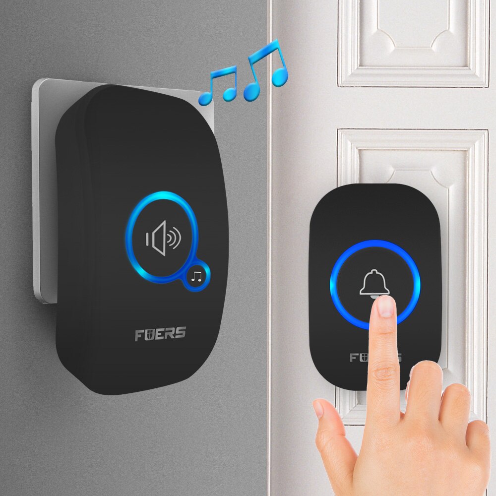 Fuers جرس باب لاسلكي مقاوم للم - مراجعة Home Security Bell وسعره