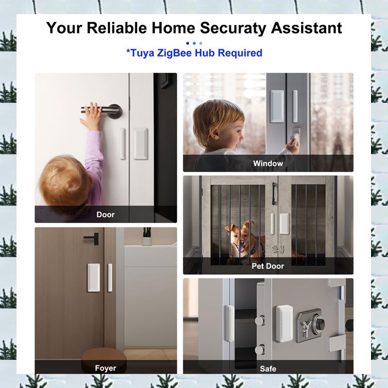 مستشعر الباب ABLG Tuya Zigbee  - مراجعة Home Security Alarm وسعره