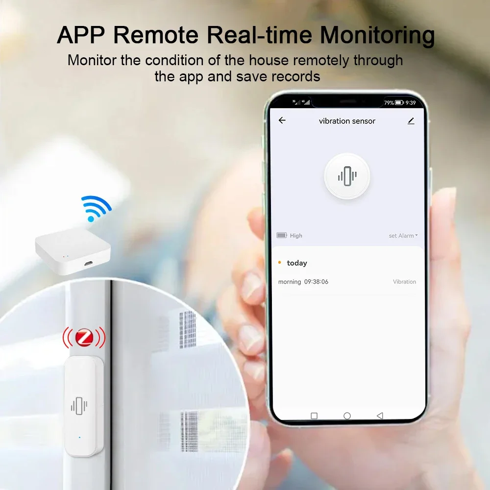 مستشعر اهتزاز ذكي Tuya لأمن ال - مراجعة Home Security Alarm وسعره