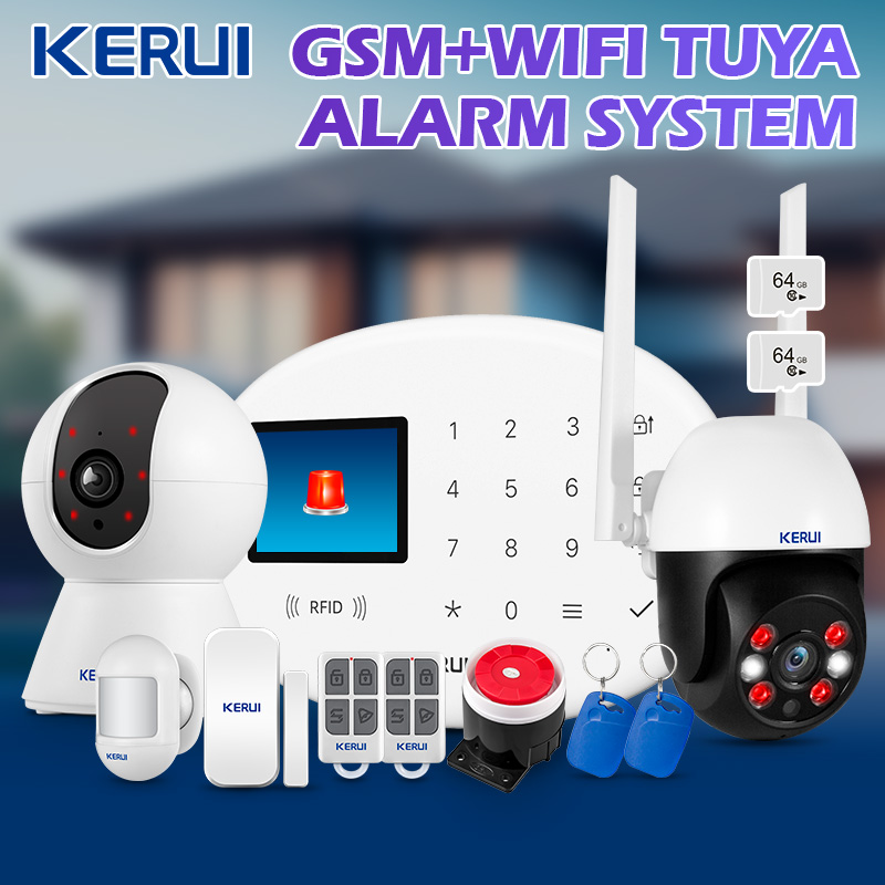 KERUI Tuya طقم إنذار منزلي لاس - مراجعة Home Security Siren وسعره