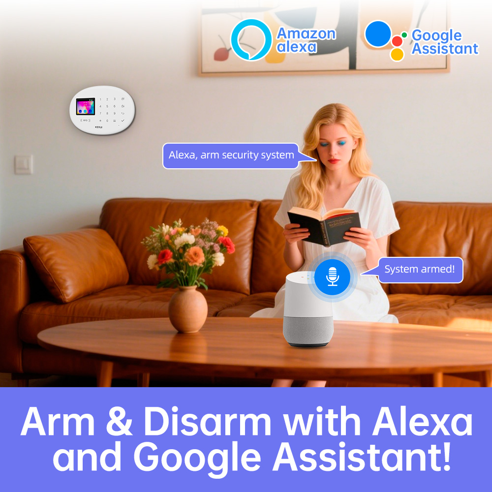 KERUI Tuya طقم إنذار منزلي لاس - مراجعة Home Security Siren وسعره
