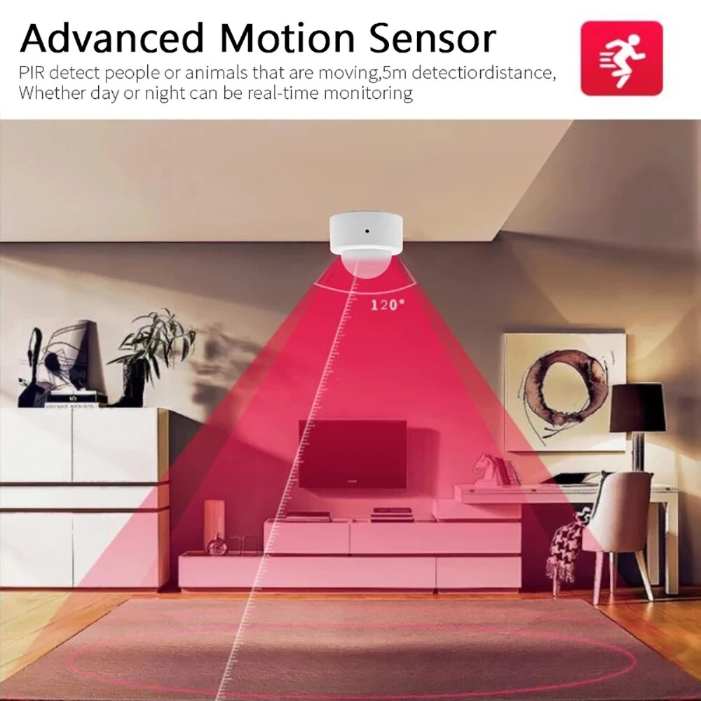 زيجبي Mini PIR محس حركة كاشف ا - مراجعة Home Security Alarm وسعره